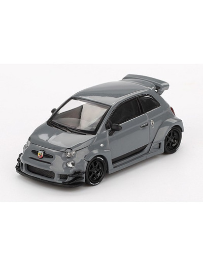 Fiat 595 Abarth LB-WORKS X ABAS Works gris 1/64 - Mini-GT 995