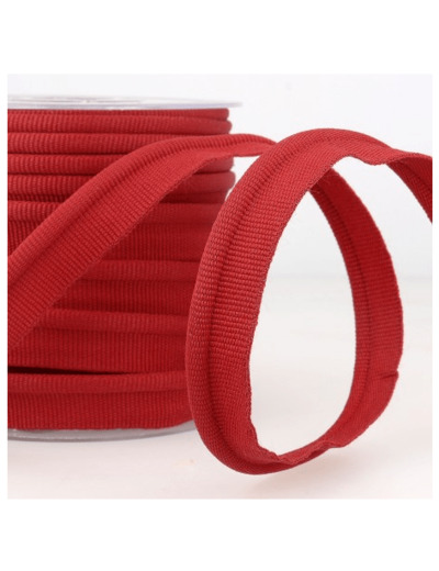 Simple passepoil bordeau 519 C72 8mm 100%polyester le mètre 519C72