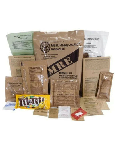 Ration MRE autochauffante – repas prêt à manger de l'armée américaine