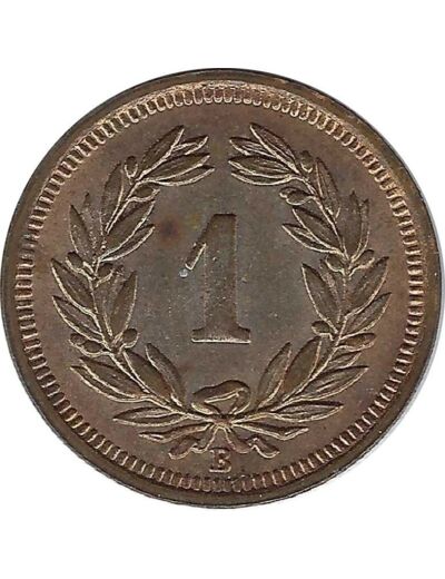 SUISSE 1 CENTIME RAPPEN 1936 SUP