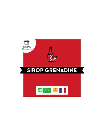 Sirop de Grenadine - Jean Bouteille - Bio