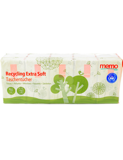 Mouchoirs Recyclés Extra Soft 15 paquets