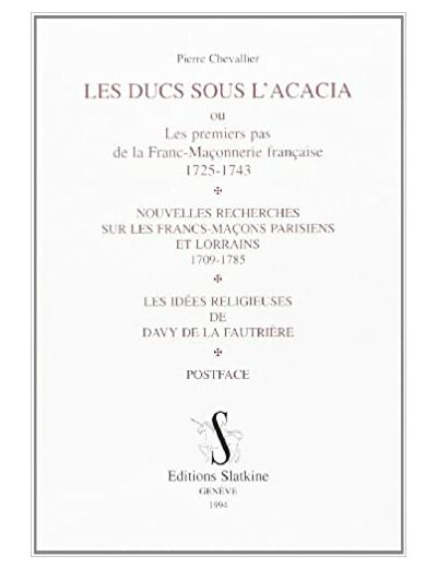 Les ducs sous l'acacia