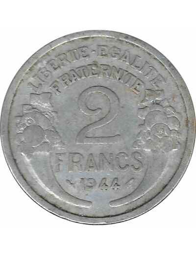 FRANCE 2 FRANCS MORLON 1944 TB+