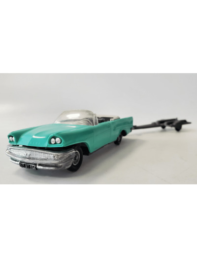 CHRYSLER NEW-YORKER VERT AVEC REMORQUE PORTE BATEAU NOREV PLASTIQUE 1/43