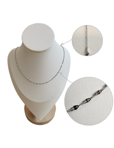 Collier en Acier inoxydable 50cm - maille 2mm