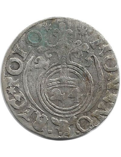 POLOGNE - SIGISMUND III 3 POLKER argent 1623 0gr95 TB+