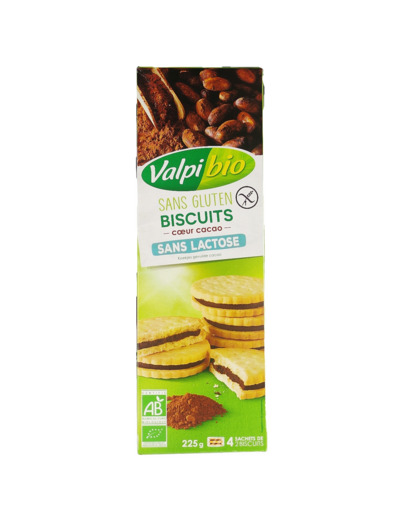 Biscuits Cœur Cacao Sans Gluten Bio 225g