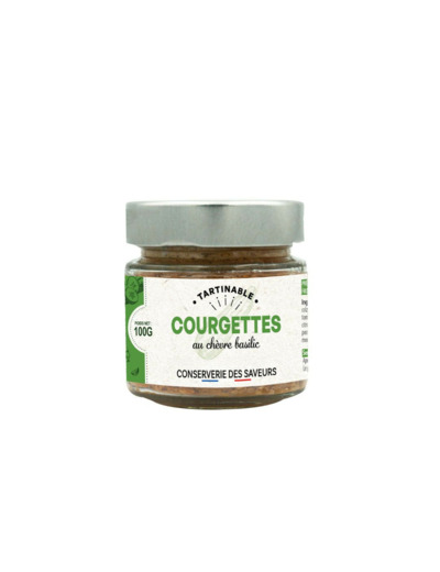 Courgettes Chèvre et Basilic 100G