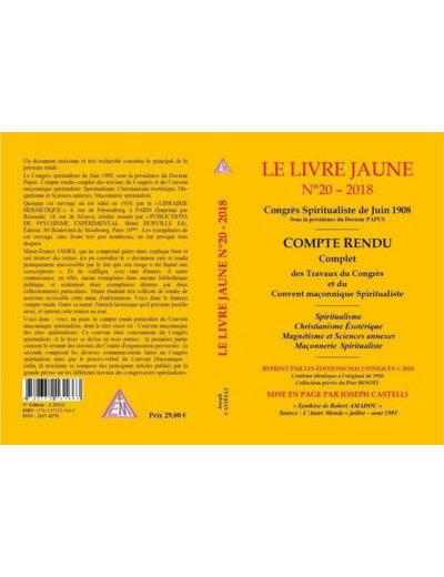 Le Livre Jaune N°20 - 2018