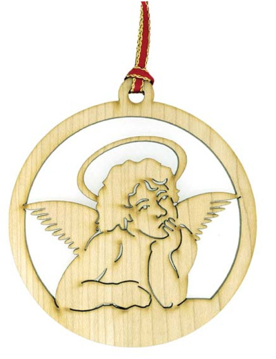 Pendentif en Erable 8,9cm - ANGE RAPHAEL