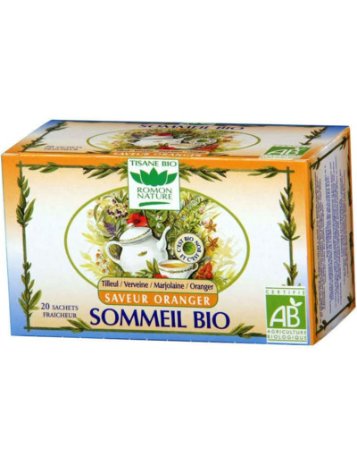 TISANE SOMMEIL SAVEUR ORANGER 20X1,6G Romon Nature