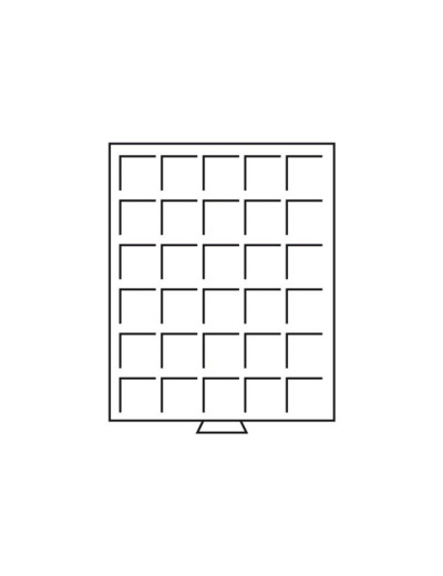 MEDAILLIER 30  COMPARTIMENTS CARRES TEINTE FUMEE JUSQU A 38 MM 326654