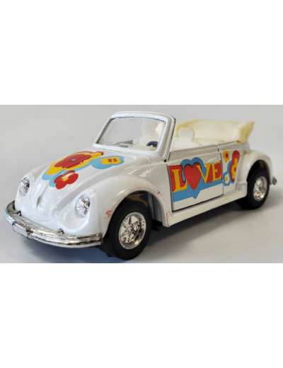 VOLKSWAGEN COCCINELLE CABRIOLET BLANCHE 1/32 AVEC BOITE