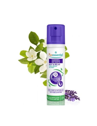 Spray Aérien Sommeil Détente aux 12 Huiles Essentielles 75ml