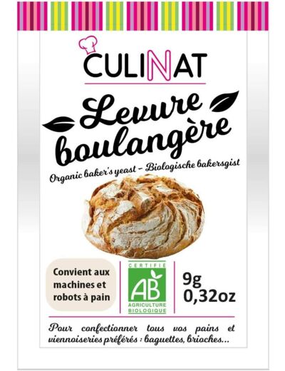 Levure boulangere deshydratee 3x9g Culinat