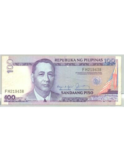 PHILIPPINES 100 PISO NON DATE (1987-94) SERIE FH TTB