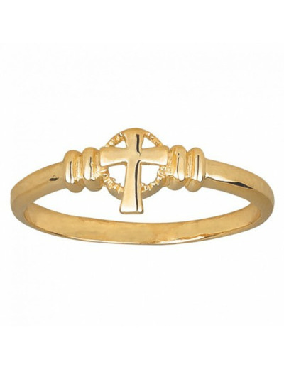 Bague en Plaqué Or Taille 52 - CROIX CELTE