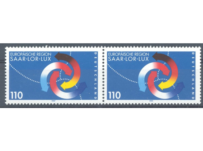 LUXEMBOURG 2 x 110 FRANCS YVERT 1789 NEUF