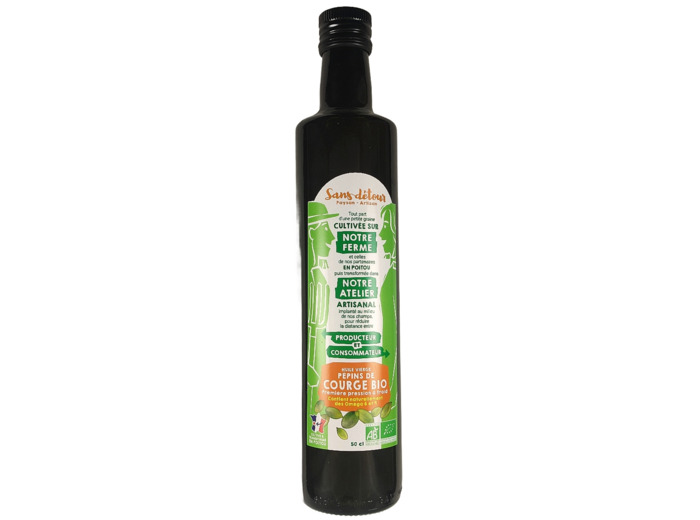 Huile Pépin de Courge Vierge 50cl Bio