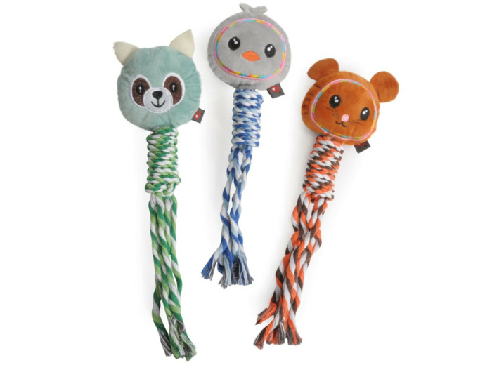 Peluche + corde pour chien - 30cm