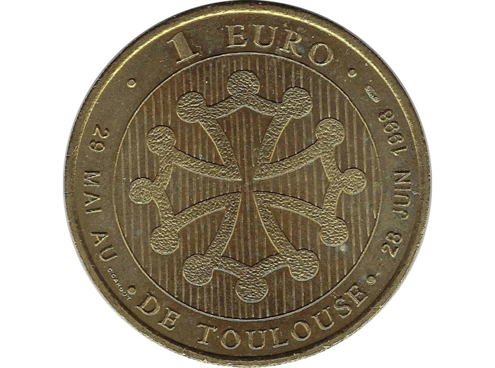 EURO TEMPORAIRE 1 EURO DE TOULOUSE 1998 UNC