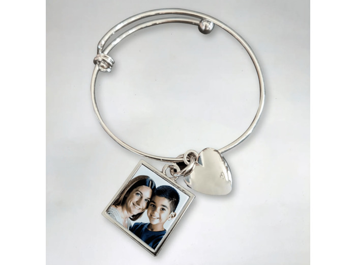 Bracelet personnalisé femme avec une photo