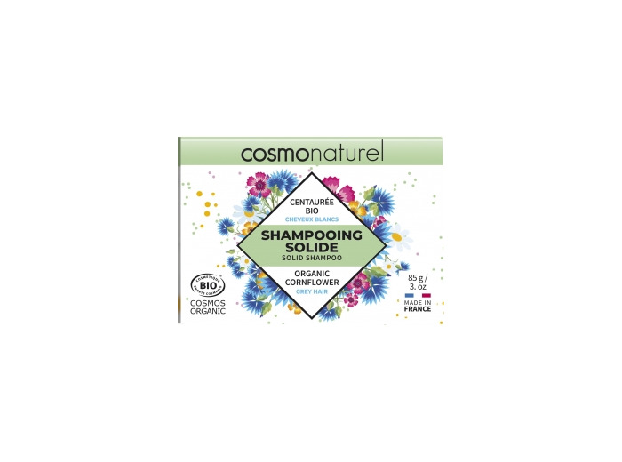 Shampoing solide cheveux blancs Centaurée bio 85g