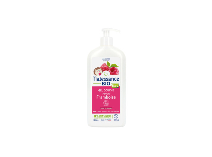 Gel douche corps et cheveux Kids Framboise 500ml
