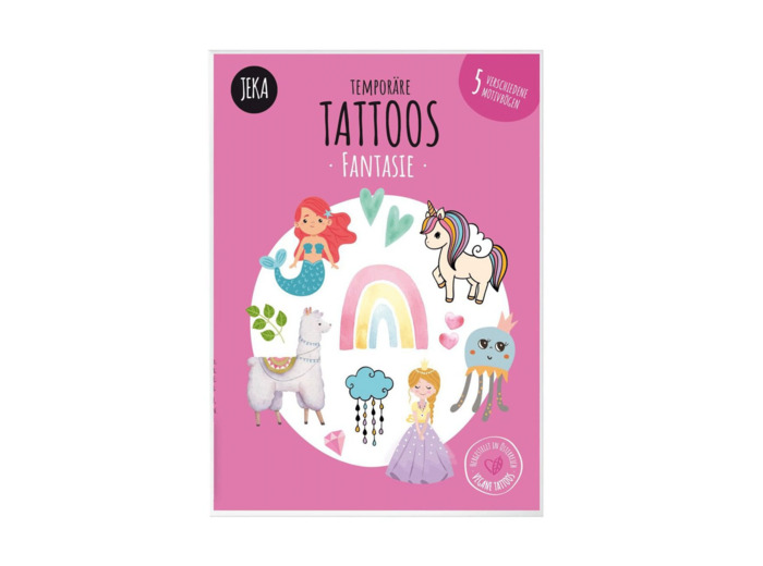 Tatouages Vegan Jeka - Sirène et Lama