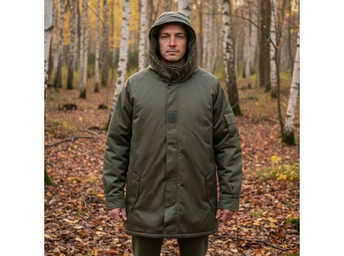 Parka Armée Française Microporeuse : protection grand froid respirante et coupe-vent