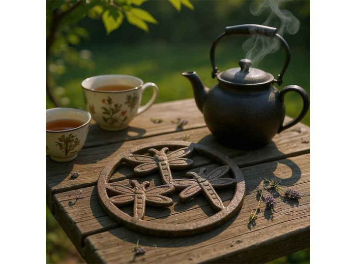 Dessous de plat fonte libellule 18cm