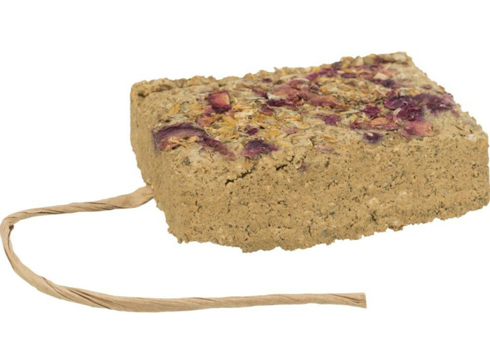 Pierre d'argile aux fleurs pour rongeurs - 100g