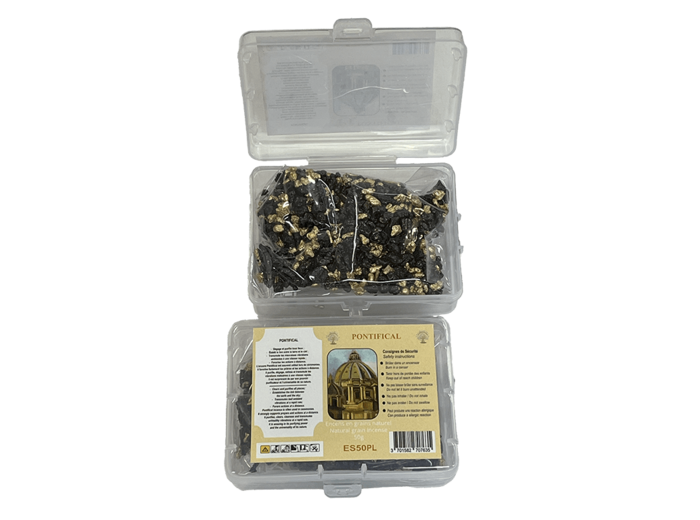 Encens en Grains Pontifical - Boite transparente de 50gr