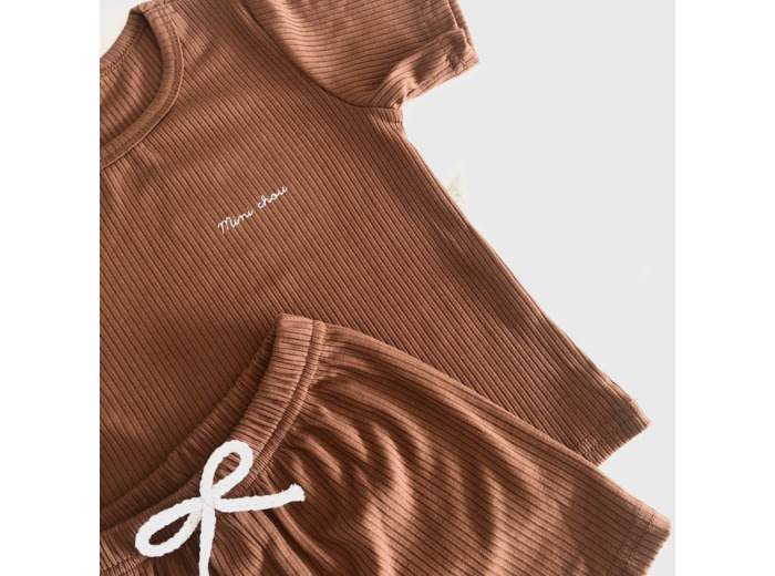 Barnabé l'ensemble short côtelé