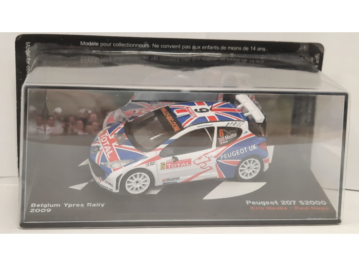 PEUGEOT 207 S2000 2009 1/43 BOITE D'ORGINE