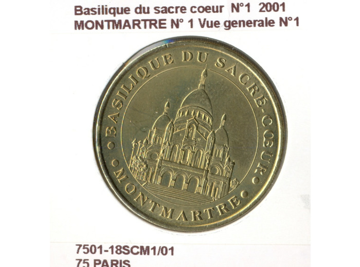 75 PARIS BASILIQUE DU SACRE COEUR VUE GENERALE NUMERO 1 2001 SUP-
