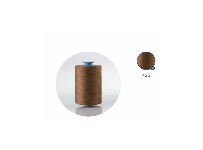 ZX 35 - 423 COGNAC FIL À COUDRE 100% POLYESTER TRÈS RÉSISTANT bobine 500m