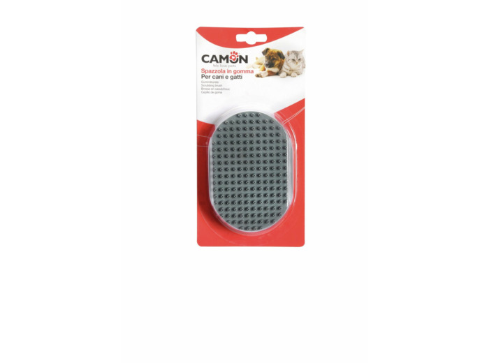 Brosse en caoutchouc pour chat & chien - 13 x 9cm