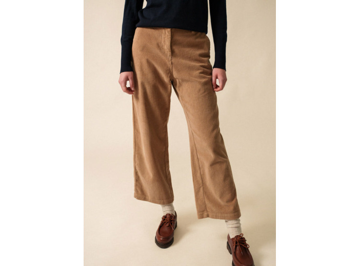 Pantalon en velours Tess coupe droite