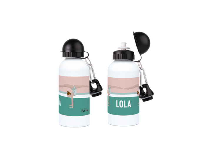 Gourde aluminium gymnastique "Au sol" - Personnalisable