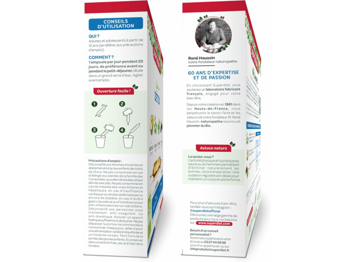 Quatuor drainage ampoule 20x15ml SUPER DIET