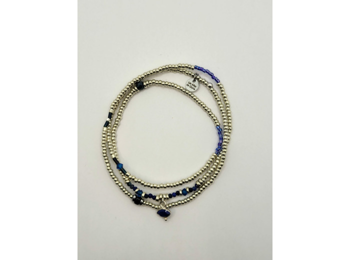 BRACELET MULTIRANGS SAND SILVER VERTUS