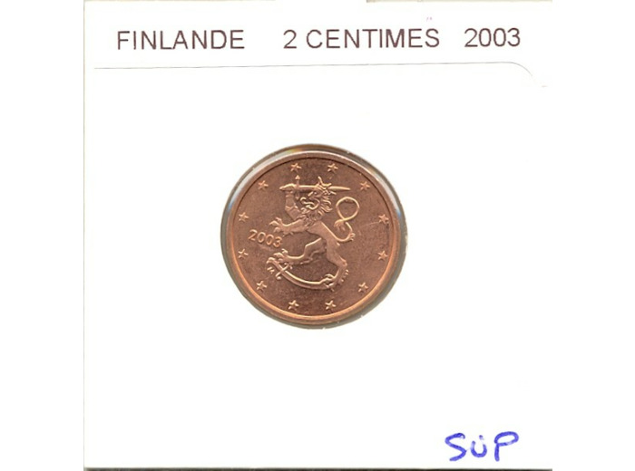 FINLANDE 2003 2 CENTIMES SUP