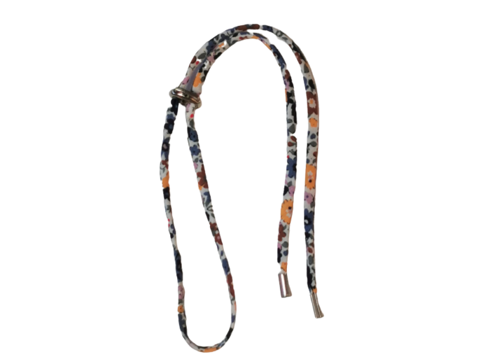 Collier en Tissu 60cm réglable - Nuancé Bleu