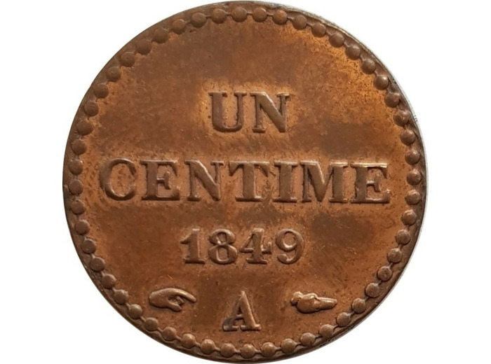 FRANCE 1 CENTIME DUPRE 1849 A accent SUP-