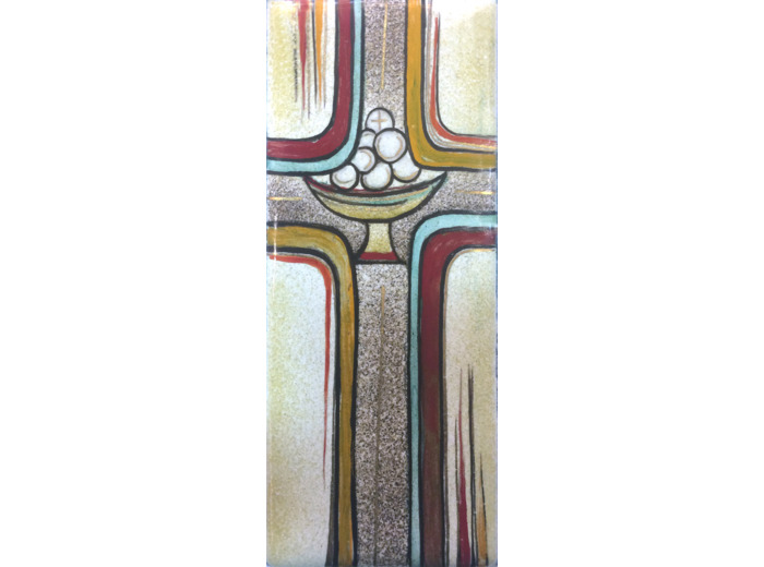 COUPE D'HOSTIES  12x5 cm - EMAUX DU LIBAN