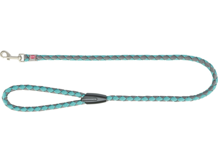 TRIXIE Laisse CAVO S-M, Aqua/Gris - 1M