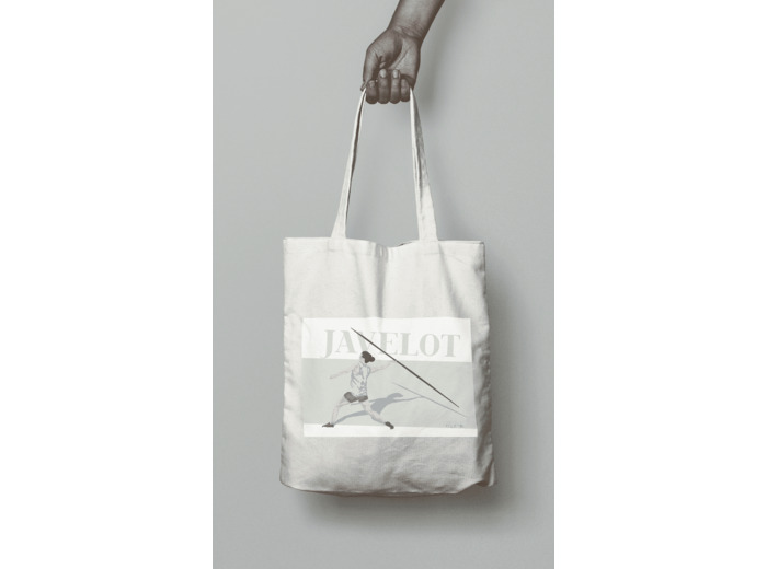 Tote bag ou sac athlétisme "Javelot femme"
