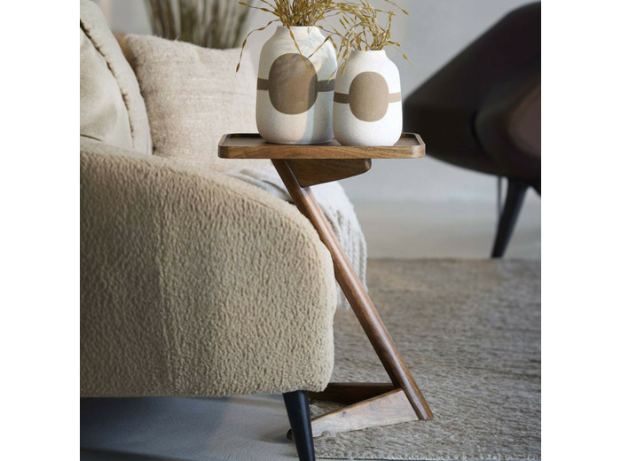 Table d'appoint Qiano bois 45x42x63cm